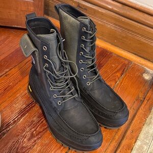 Ralph Lauren Black Lace-Up Men's Boots